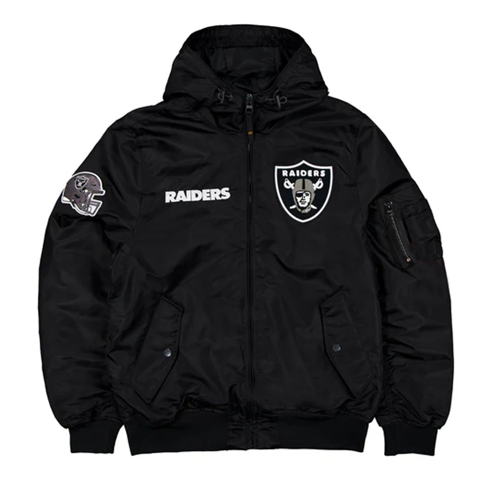 Las Vegas Raiders Historic L-2B Hooded Bomber Jacket