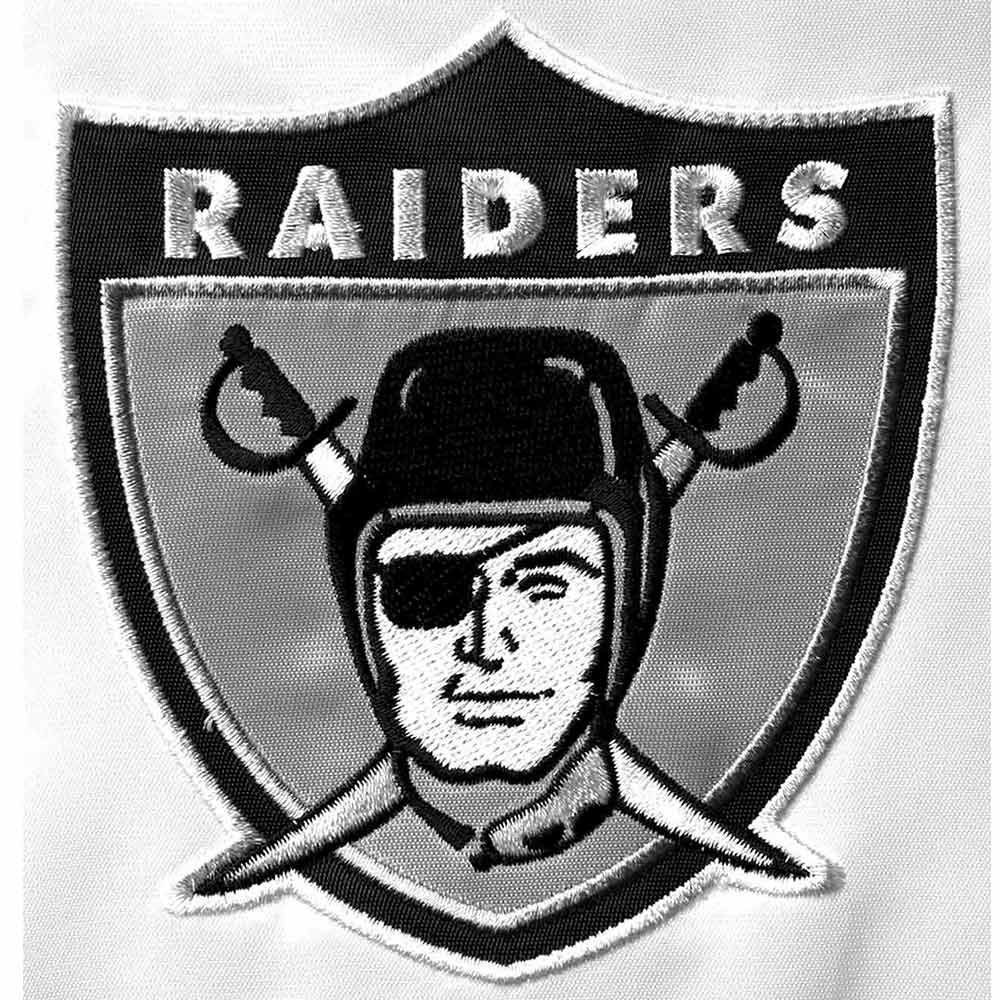 Las Vegas Raiders Historic Renegade Satin White/Black Jacket - Image 6