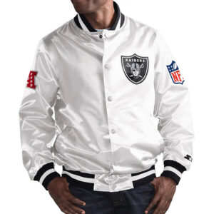 Mark Davis Las Vegas Raiders White Jacket