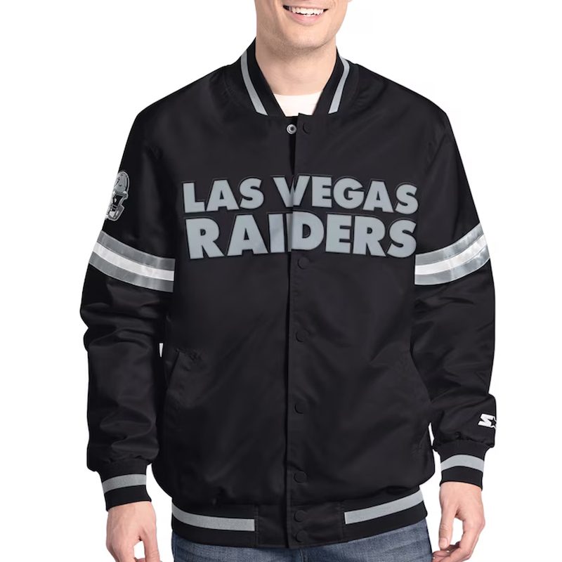 Las Vegas Raiders Scout Varsity Satin Jacket