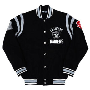 Las Vegas Raiders Tailback Black Varsity Jacket