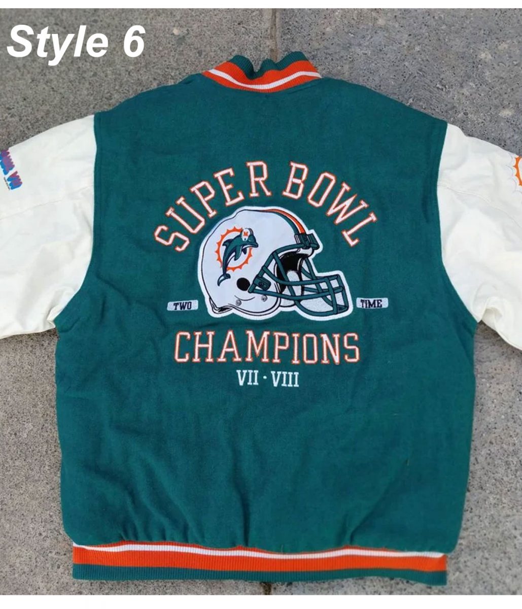 Miami Dolphins Letterman Jacket - Image 11