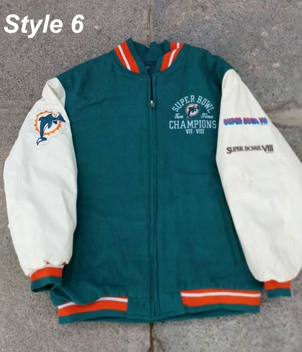 Miami Dolphins Letterman Jacket - Image 6