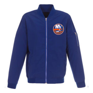 Royal NY Islanders Nylon Bomber Lightweight Jacket
