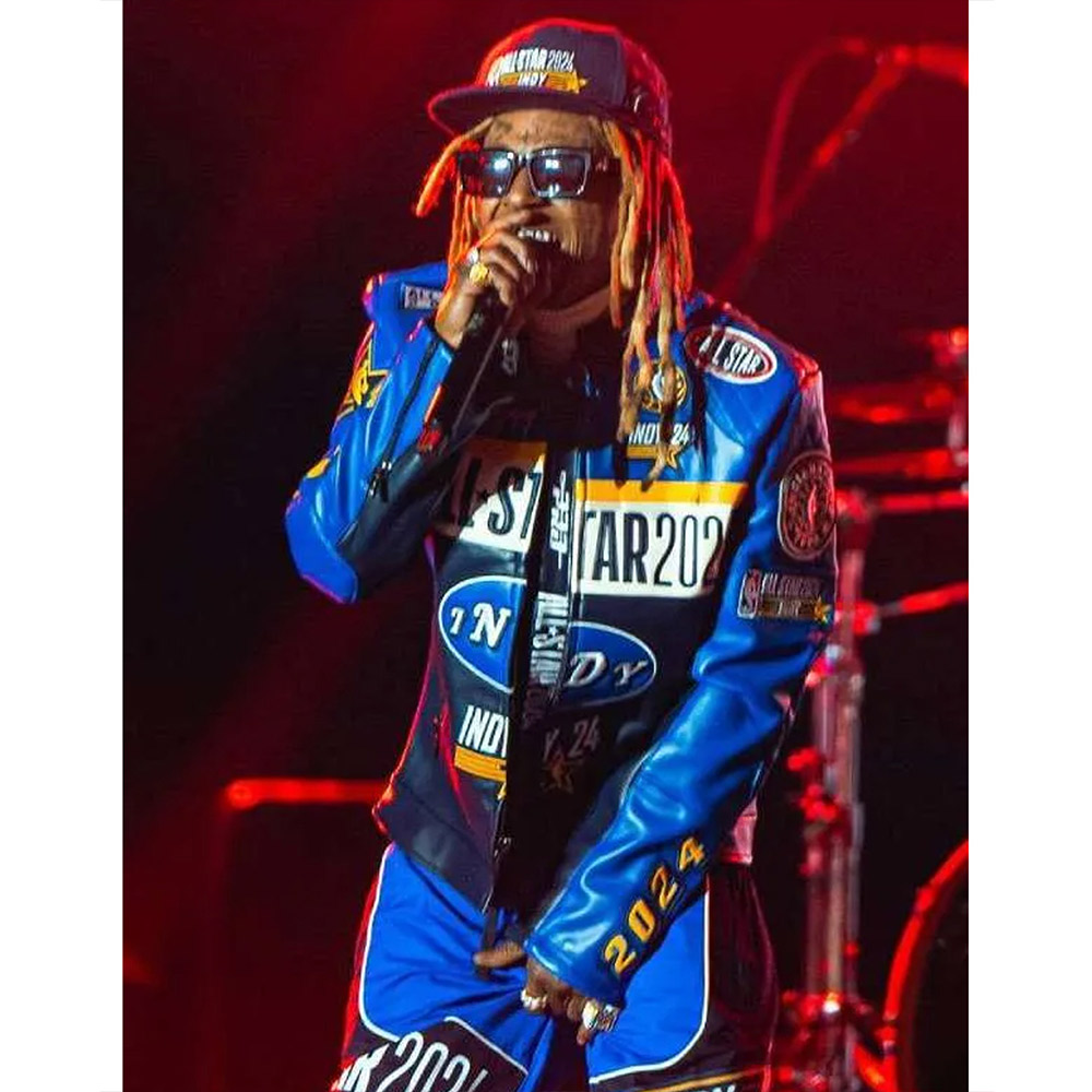 Lil Wayne NBA All-Star 2024 Leather Jacket - Image 7