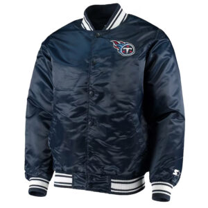 Tennessee Titans Locker Room Navy Satin Jacket