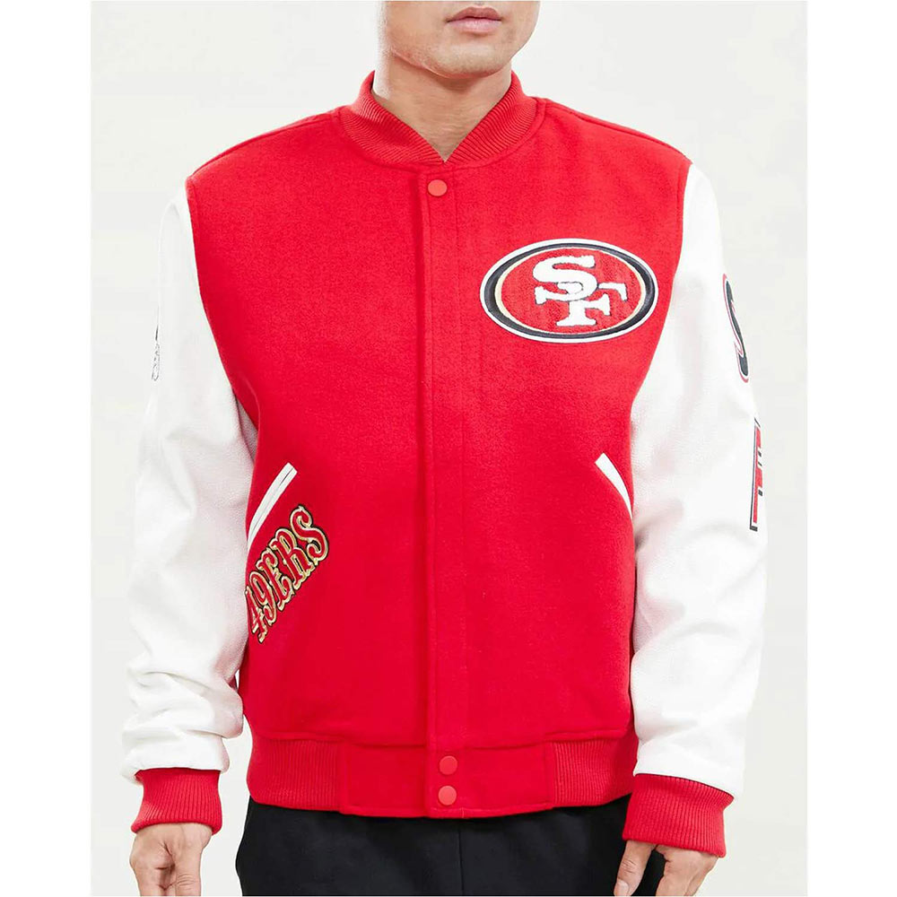 San Francisco 49ers Logo Letterman Jacket