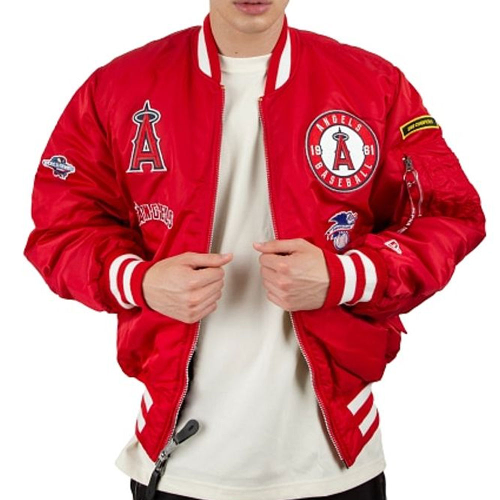 Los Angeles Angels Bomber MA-1 Jacket - Image 3