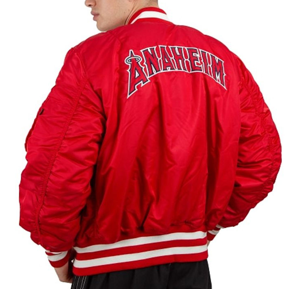 Los Angeles Angels Bomber MA-1 Jacket - Image 4