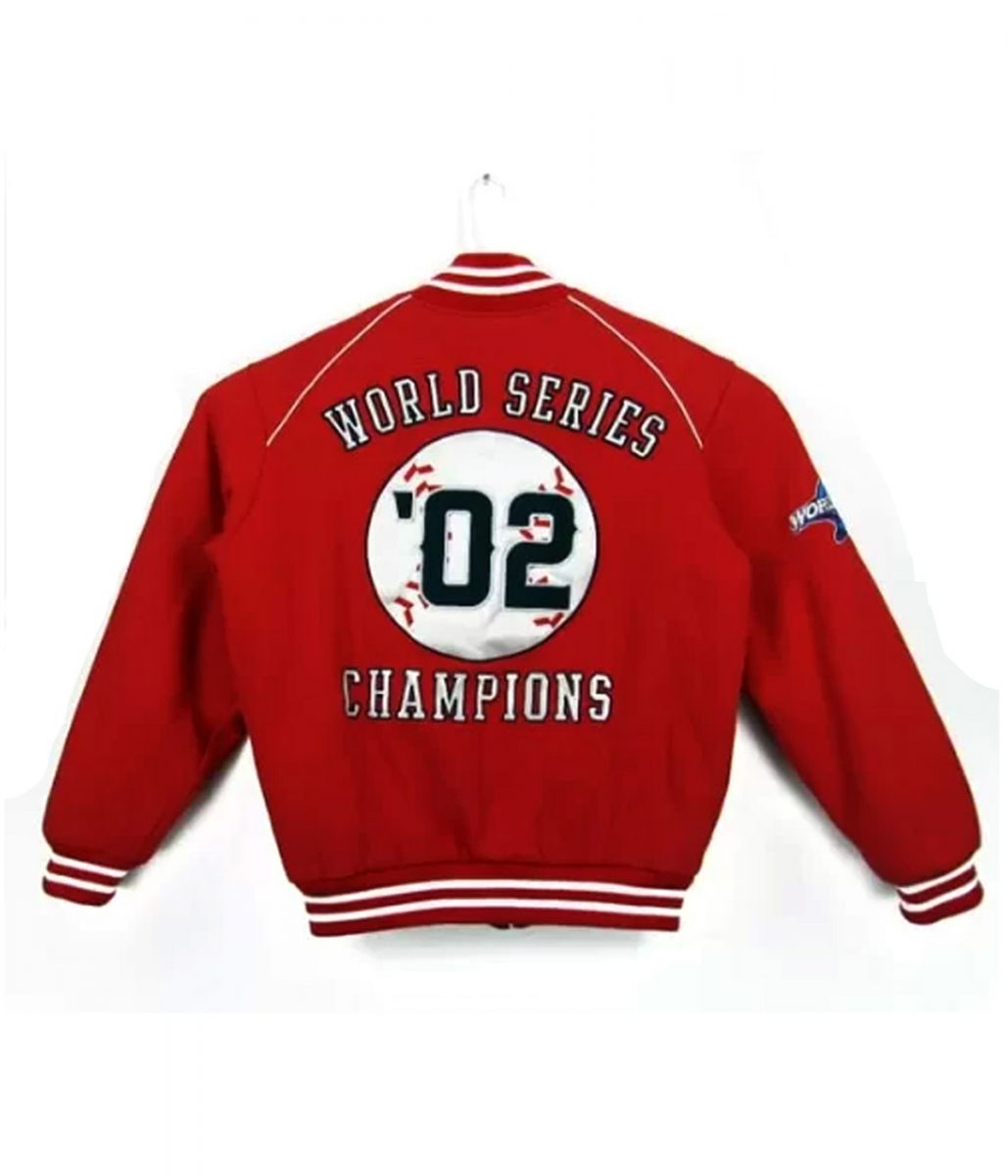 Varsity LA Angels World Series Red Wool Jacket - Image 2