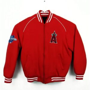 Varsity LA Angels World Series Red Wool Jacket