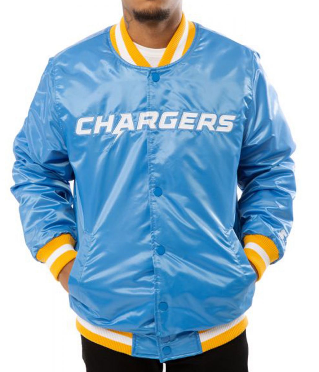 Chargers LA Bomber Blue/White Jacket
