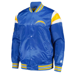 LA Chargers Midweight Powder Blue Satin Jacket