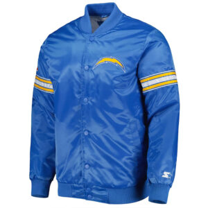 The Pick and Roll LA Chargers Satin Powder Blue Jacket