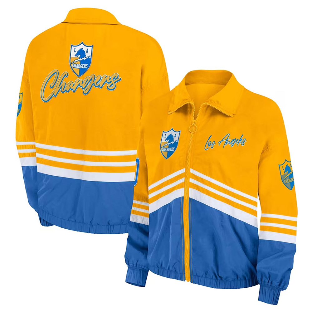 LA Chargers Throwback Windbreaker Jacket - Image 3