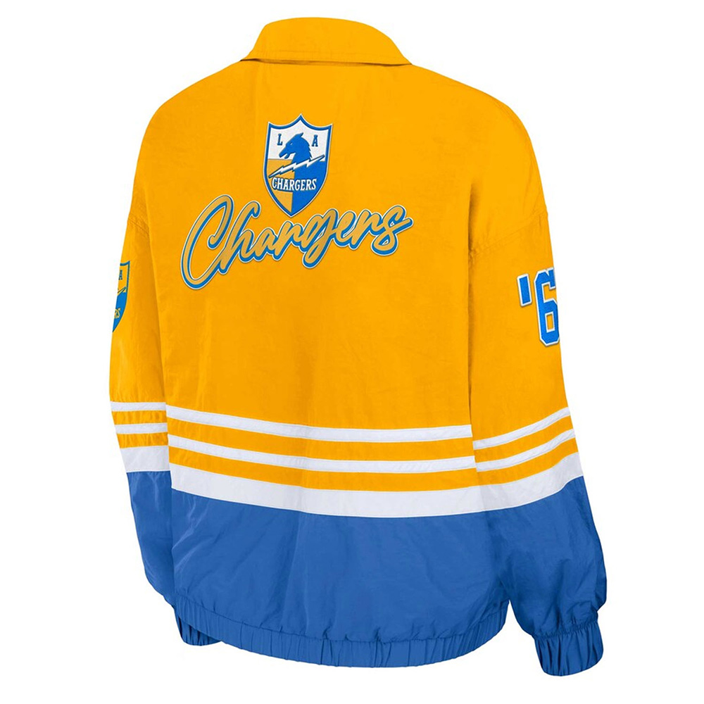 LA Chargers Throwback Windbreaker Jacket - Image 2