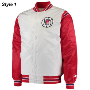 Starter Los Angeles Clippers Renegade Varsity Satin Jacket