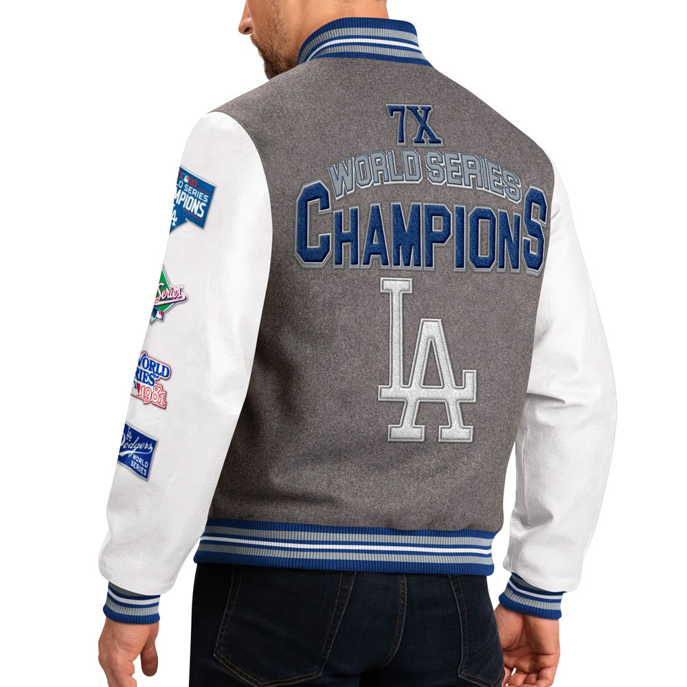 Los Angeles Dodgers Challenger Varsity Jacket - Image 2