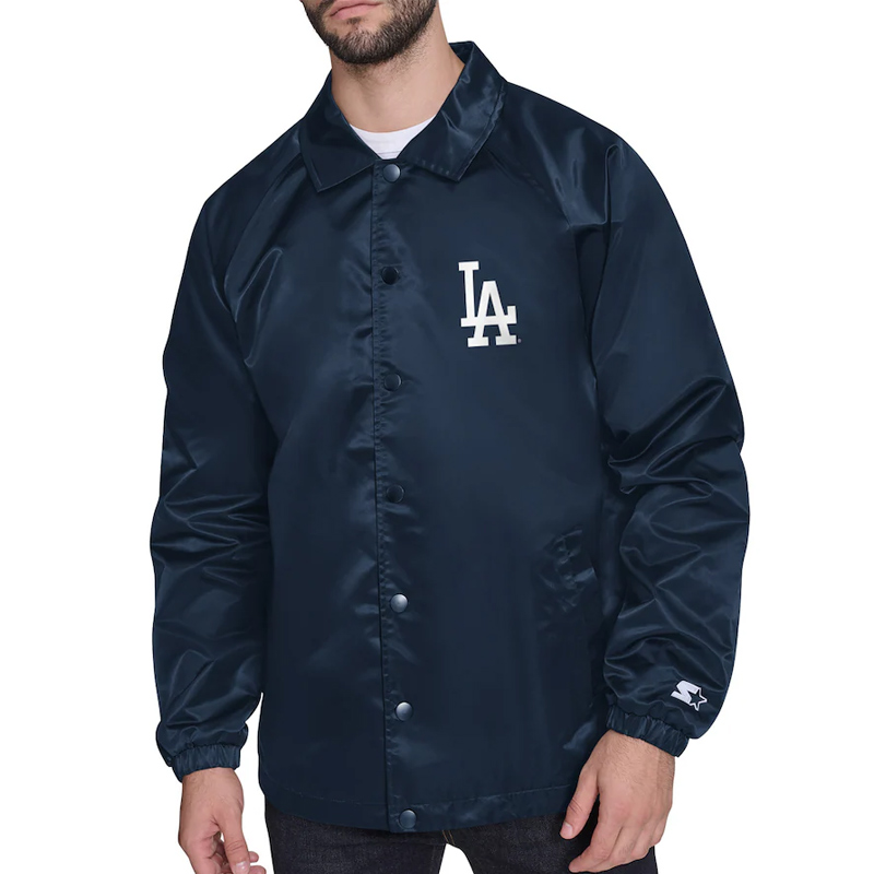 LA Dodgers Retro Logo Coaches Jacket