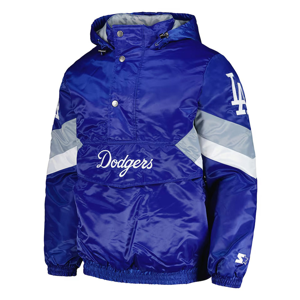 Force Play II LA Dodgers Hoodie Half-Zip Jacket