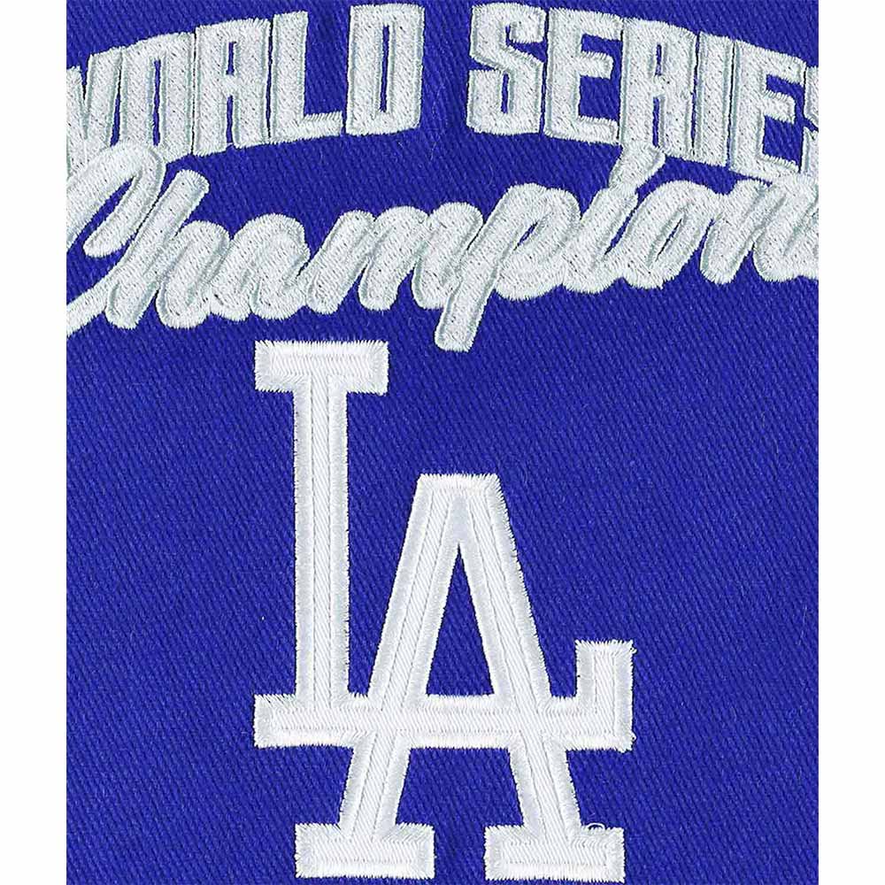 LA Dodgers Franchise Gray and Royal Blue Varsity Jacket - Image 4