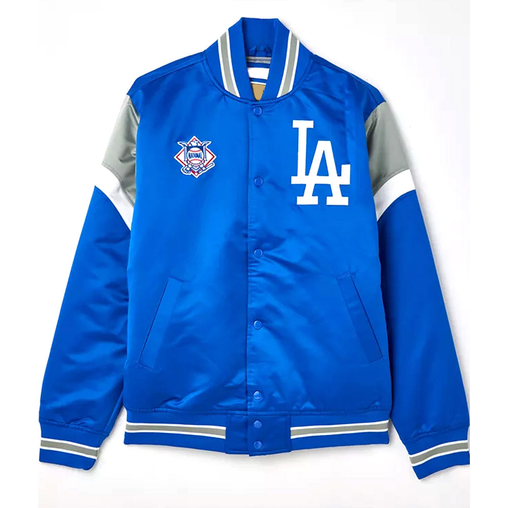LA Dodgers Heavyweight Royal Satin Jacket