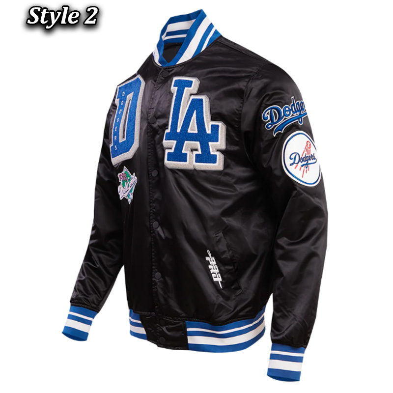 LA Dodgers Mashup Classic Rib Satin Jacket - Image 8