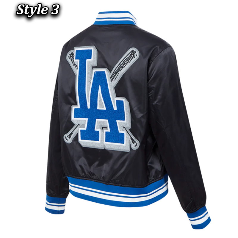 LA Dodgers Mashup Classic Rib Satin Jacket - Image 12