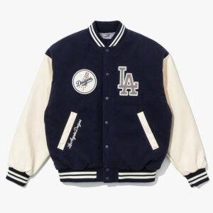 LA Dodgers Navy Varsity Baseball Jacket