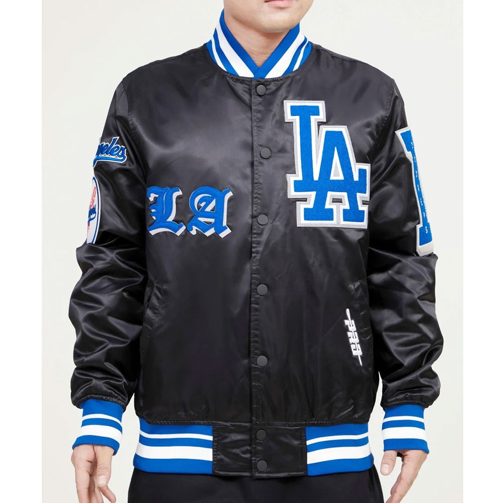 LA Dodgers Old English Blue Jacket - Image 2
