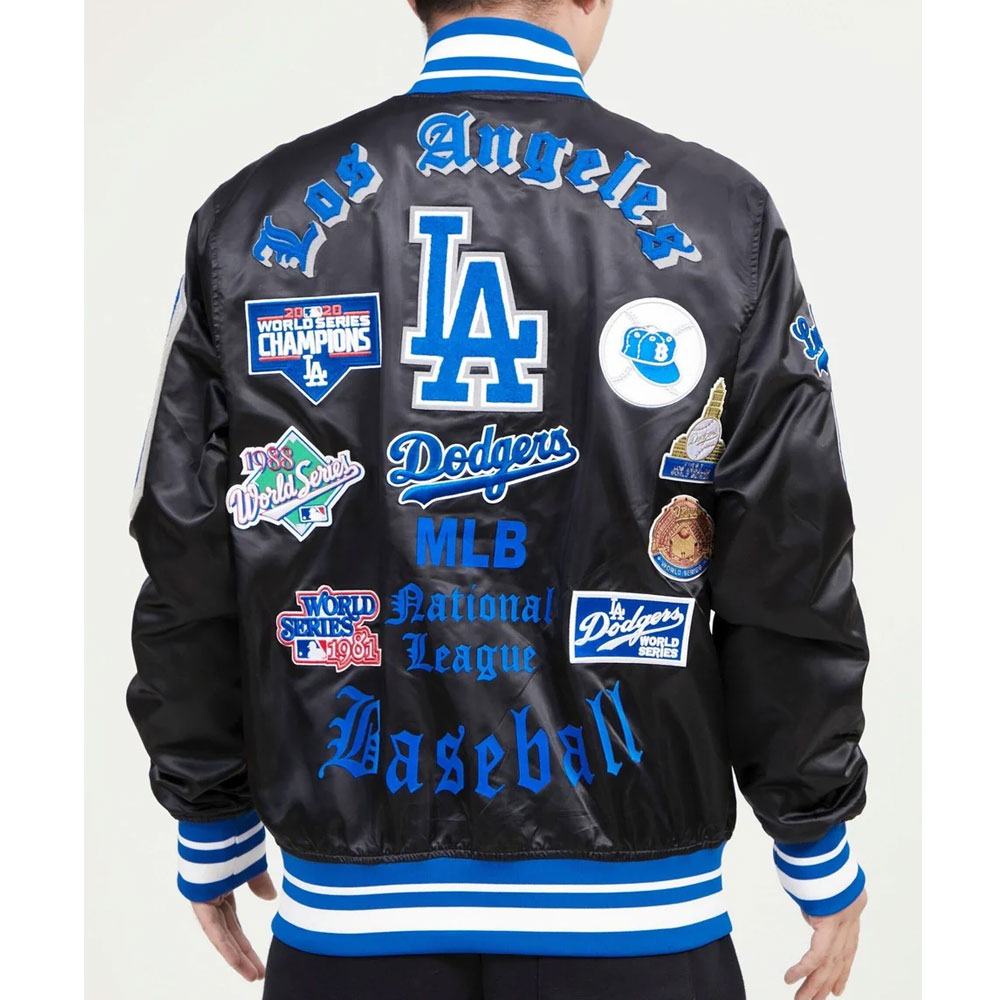 LA Dodgers Old English Blue Jacket - Image 4