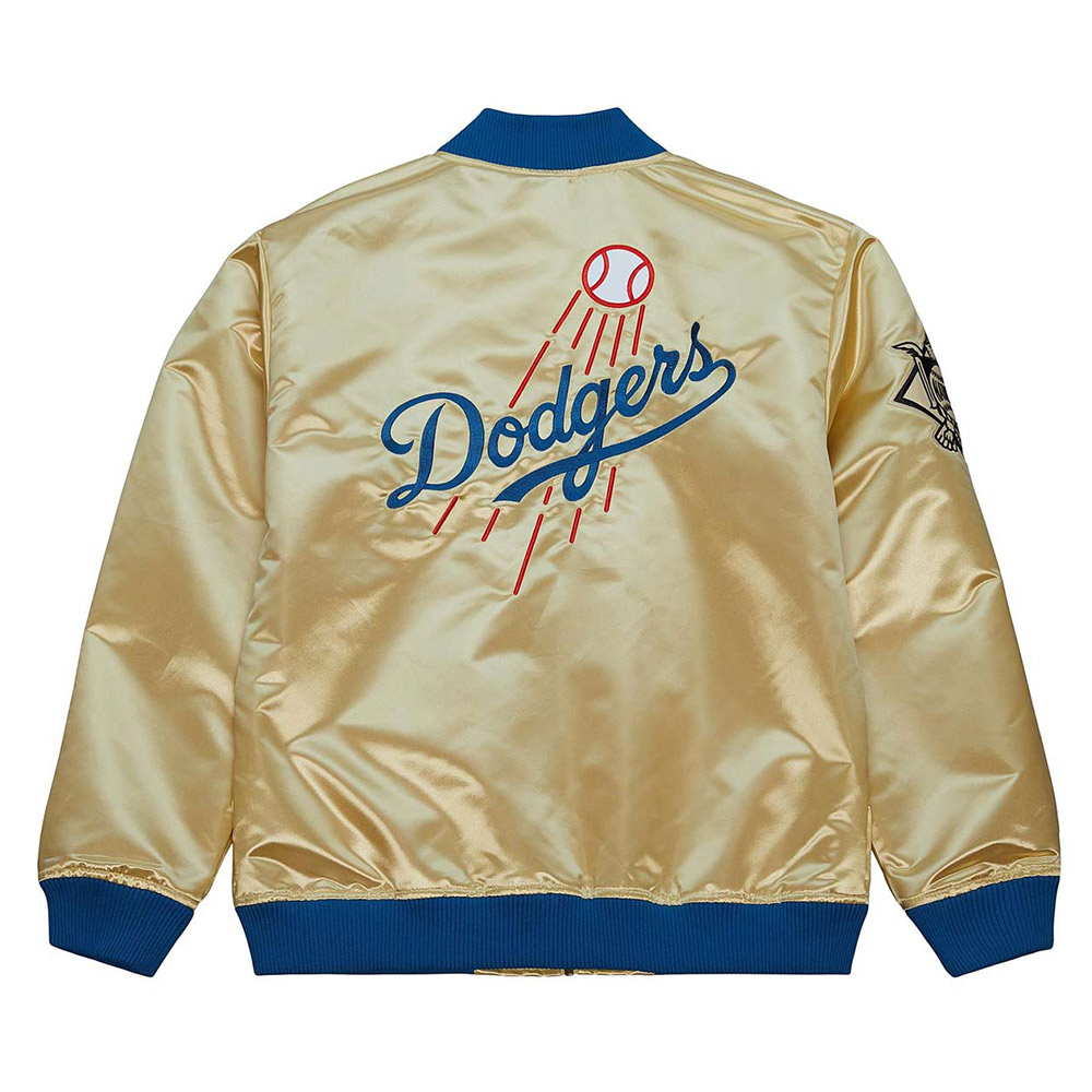 LA Dodgers Team OG 2.0 Gold Satin Jacket - Image 2
