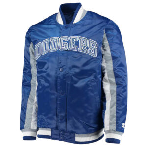 The Ace LA Dodgers Satin Royal Blue Jacket