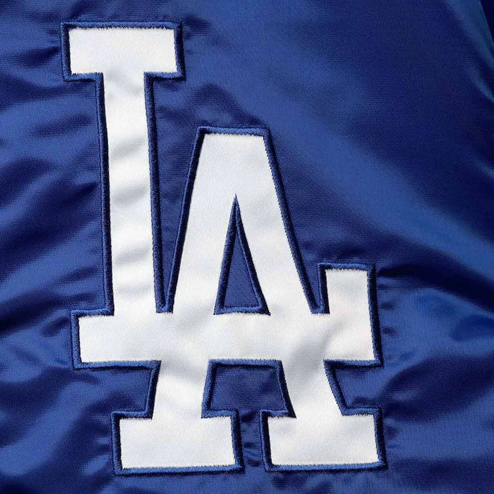 The Captain II Los Angeles Dodgers Royal Blue Varsity Satin Jacket - Image 4