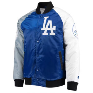 Royal/Gray Tri-LA Dodgers Color Satin Jacket