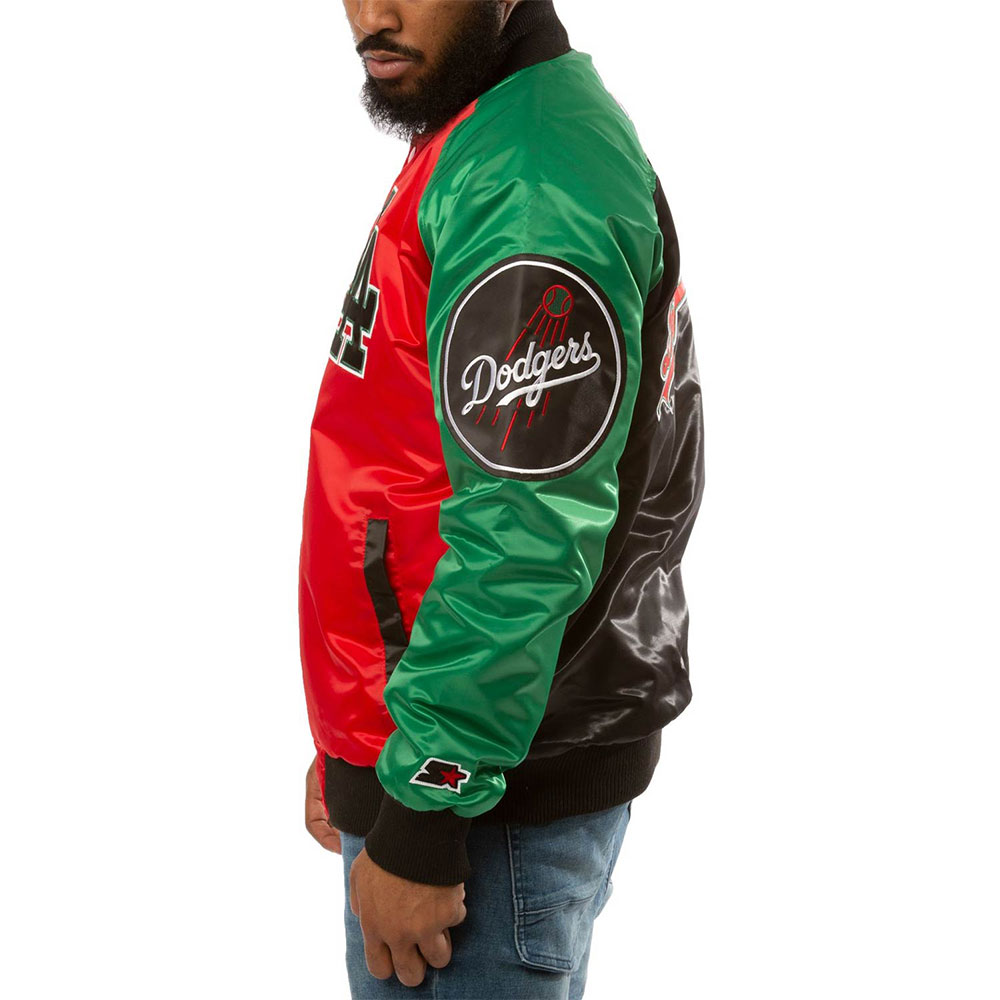 Ty Mopkins Los Angeles Dodgers Satin Jacket - Image 4