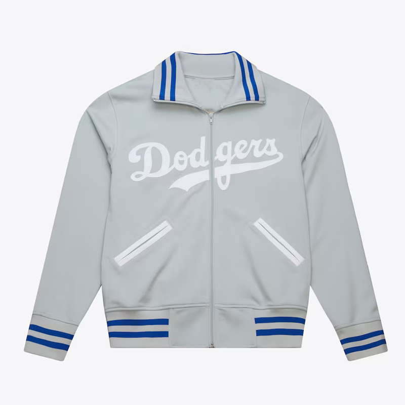 LA Dodgers Vintage Logo Replica Batting Practice Jacket - Image 3
