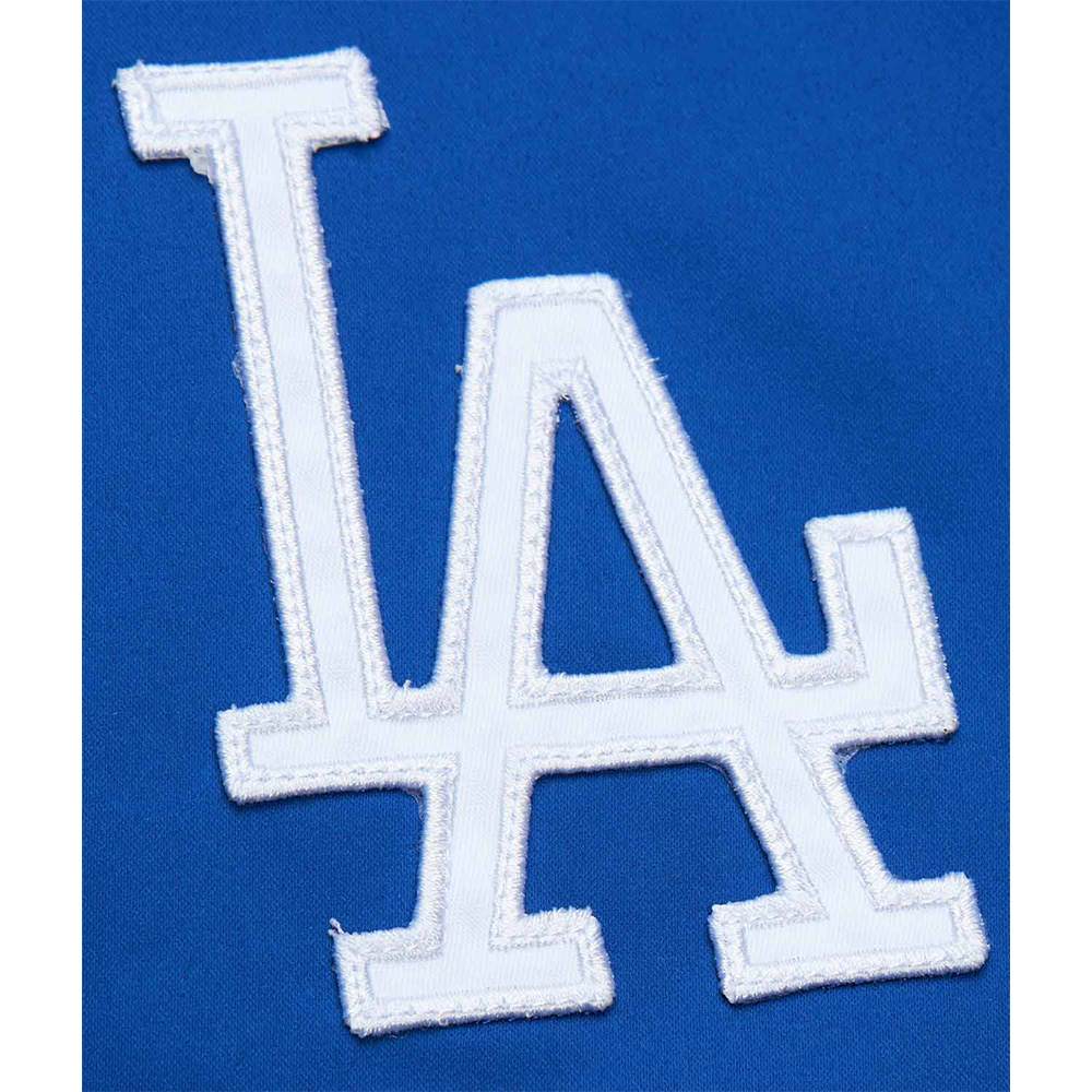 LA Dodgers Vintage Logo Royal Lightweight Satin Jacket - Image 8