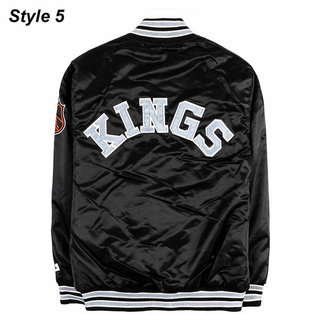 Los Angeles Kings Black Satin Jacket - Image 10