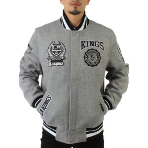 LA Kings Gray Varsity Wool Jacket