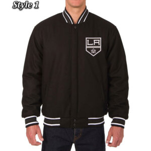 Varsity Los Angeles Kings Black Wool Jacket