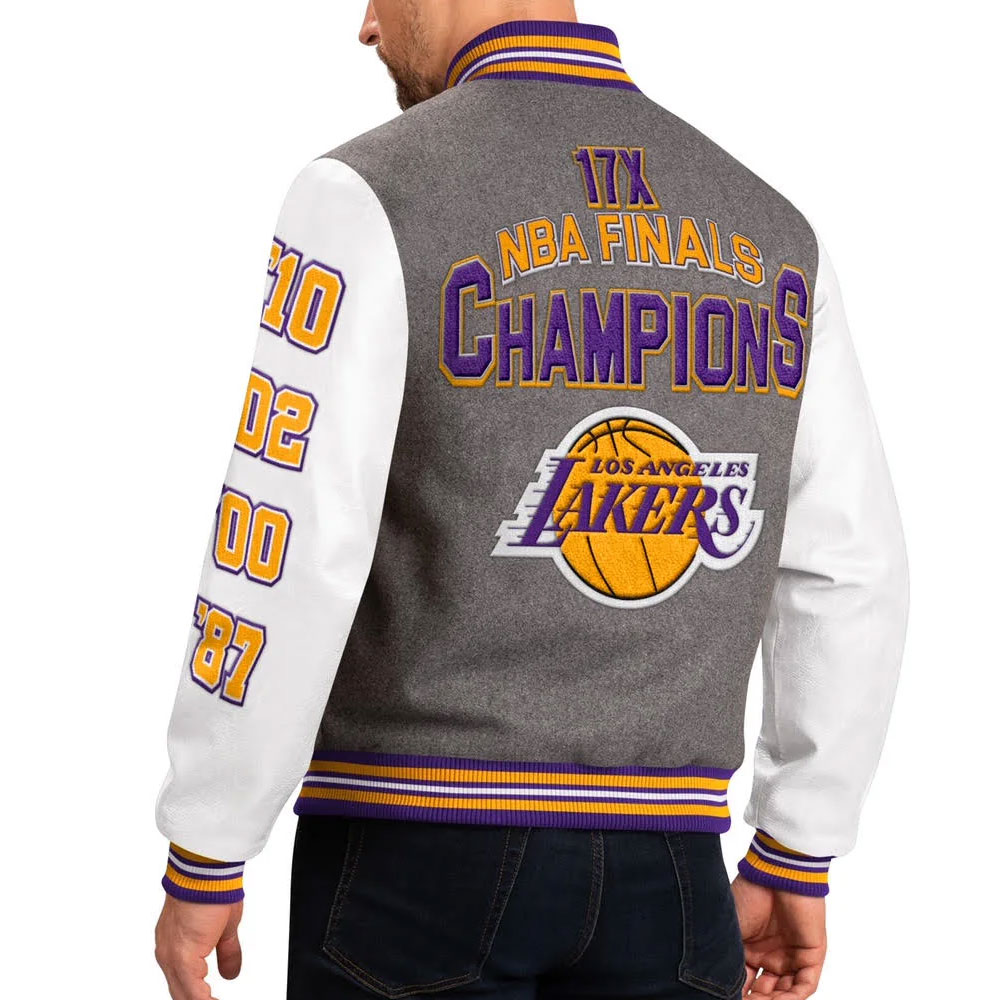 Los Angeles Lakers Challenger Varsity Jacket - Image 2