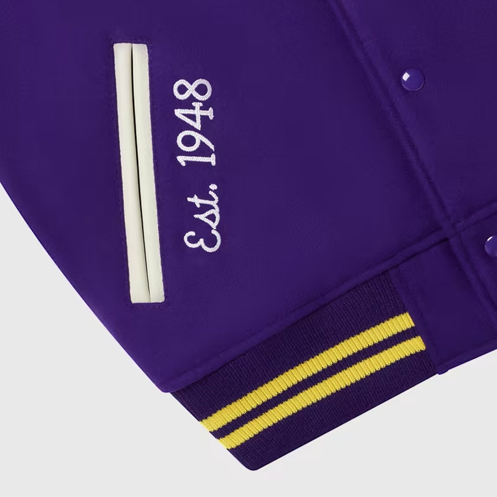 OVO Los Angeles Lakers Varsity Jacket - Image 5