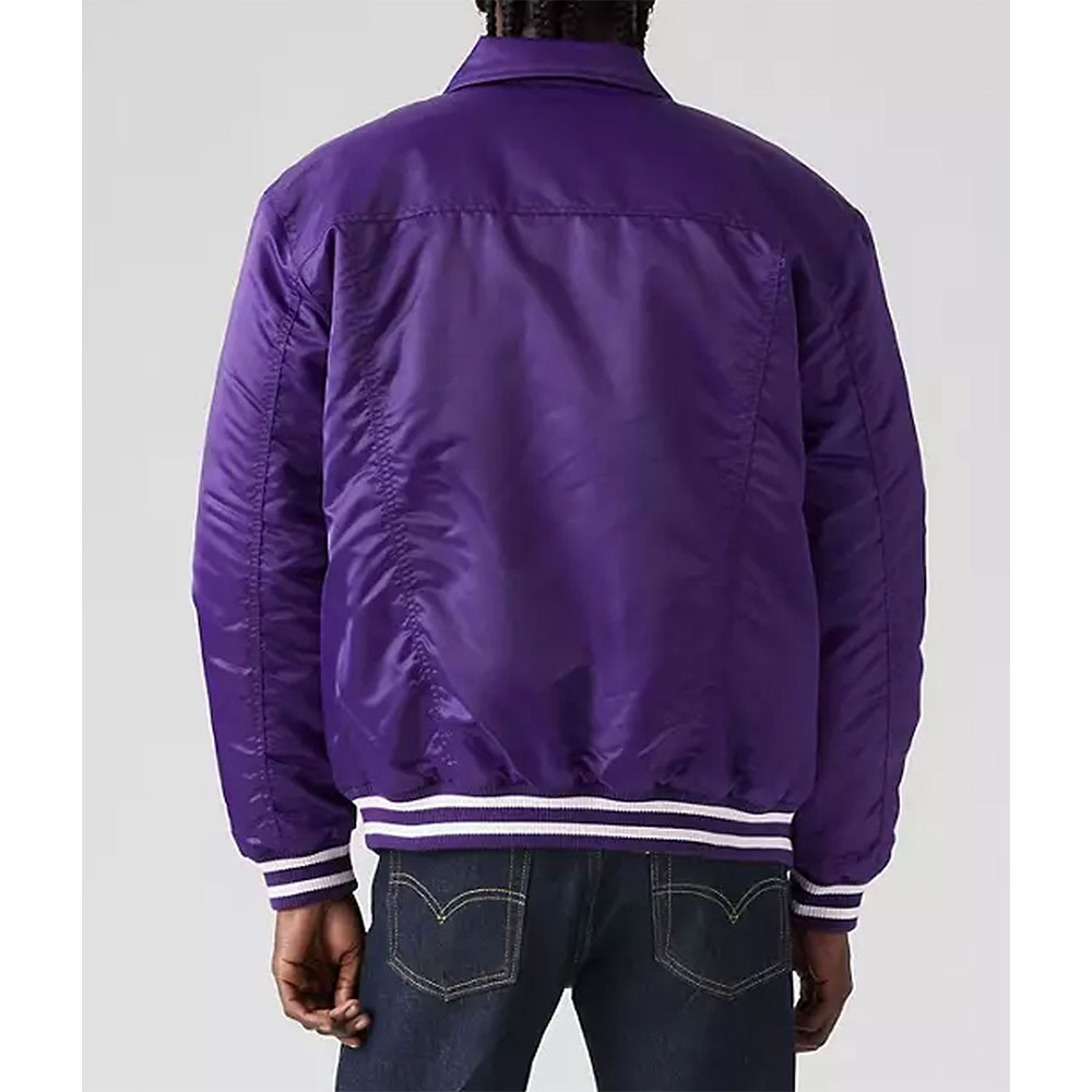 Los Angeles Lakers Silver Tab Trucker Jacket - Image 4