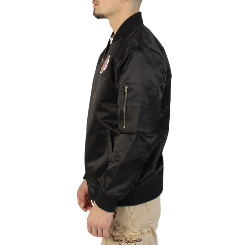 LA Lakers Vintage Logo Lightweight Satin Jacket - Image 5