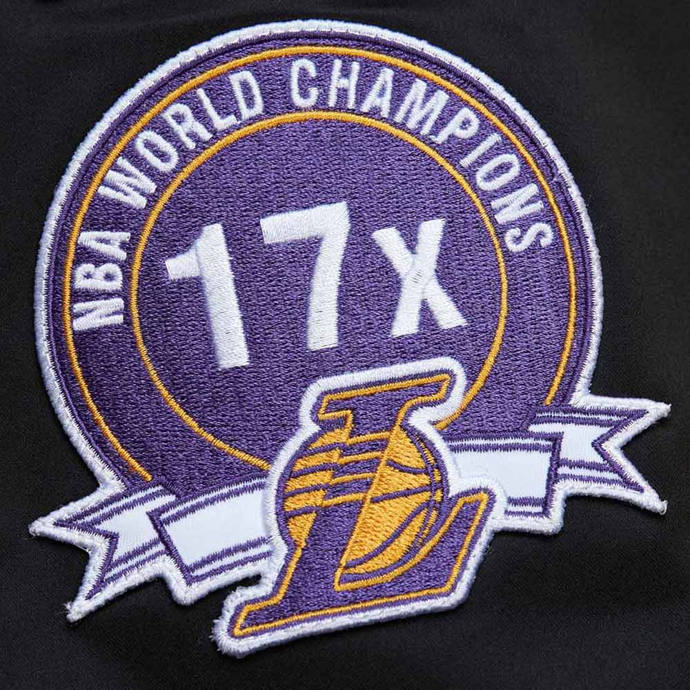 LA Lakers Vintage Logo Lightweight Satin Jacket - Image 8