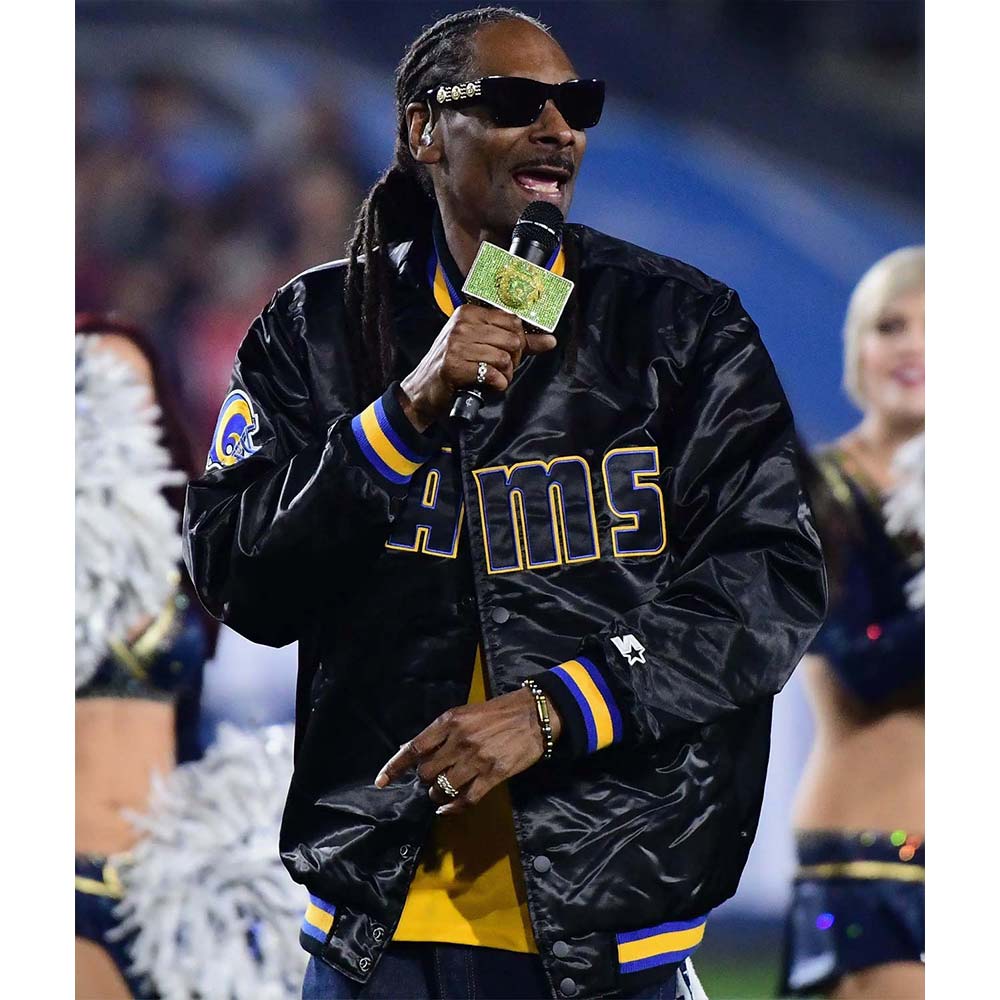 Los Angeles Rams Snoop Dogg Bomber Black Jacket - Image 4