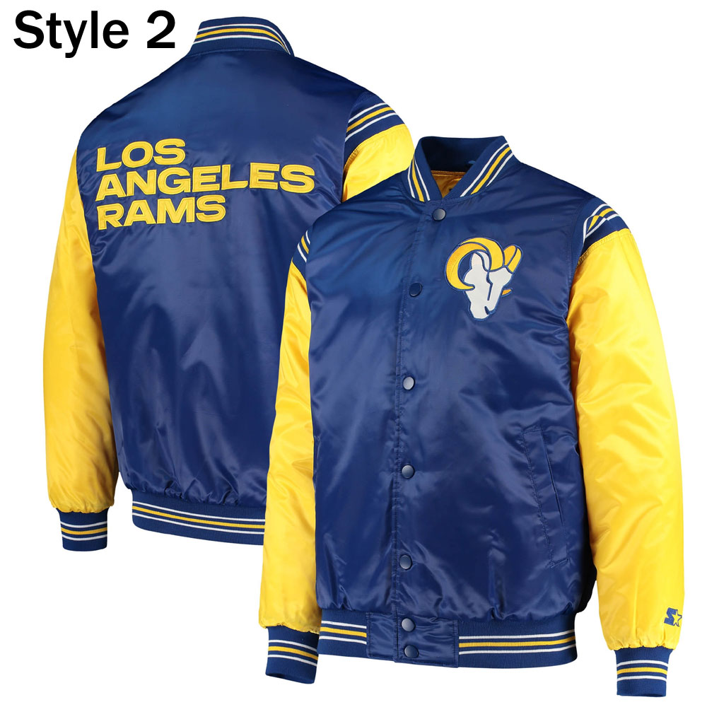 LA Rams Blue and Yellow Jacket - Image 8