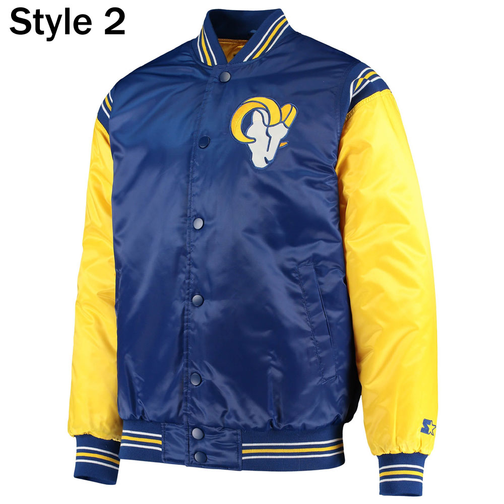 LA Rams Blue and Yellow Jacket - Image 2