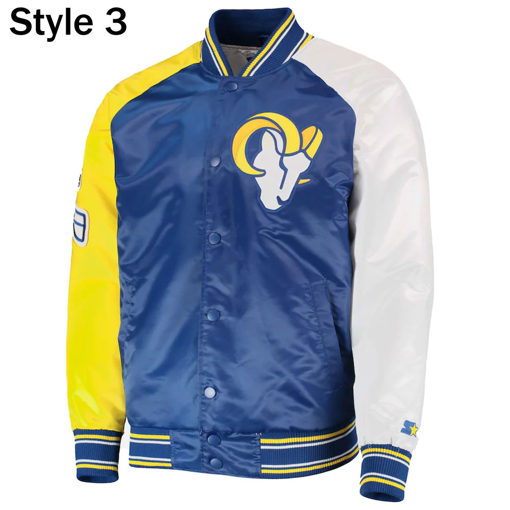 LA Rams Blue and Yellow Jacket - Image 3